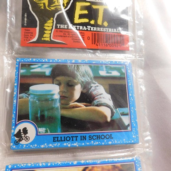 E.T. The Extra-Terrestrial Movie Photo Cards Topps Vintage - Picture 4 of 6